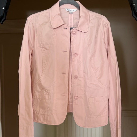 Pendleton Jackets & Blazers - NWOT Pendleton Baby Pink Utility Jacket